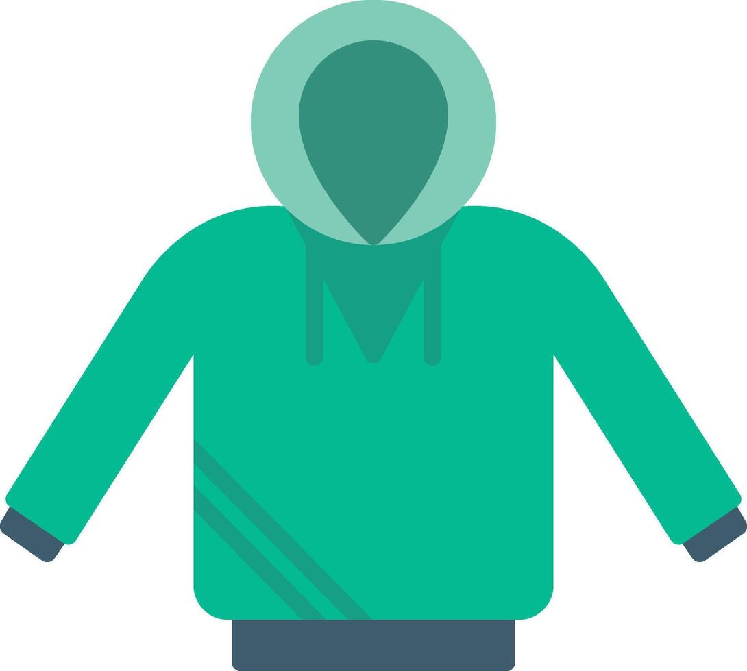 Hoodie Flat Icon vector