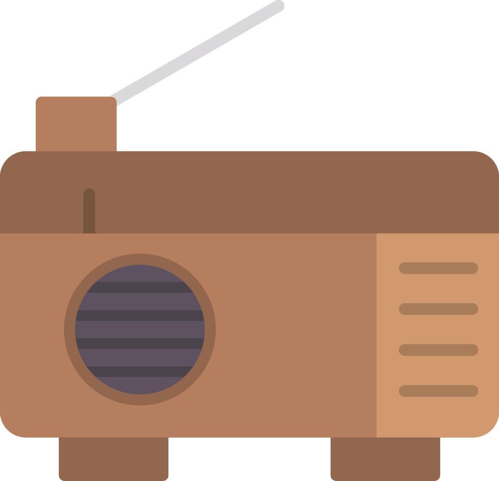 Radio Flat Icon vector