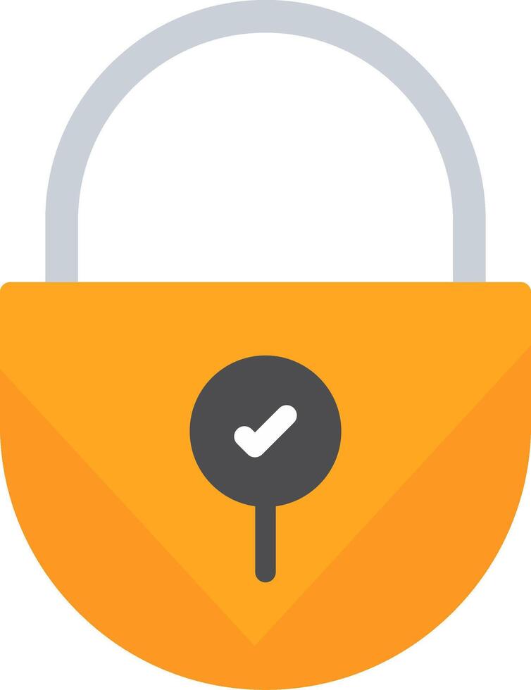 Lock Flat Icon vector