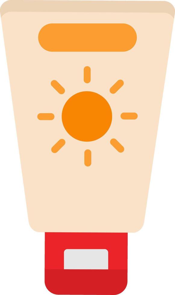 Sun Protection Flat Icon vector