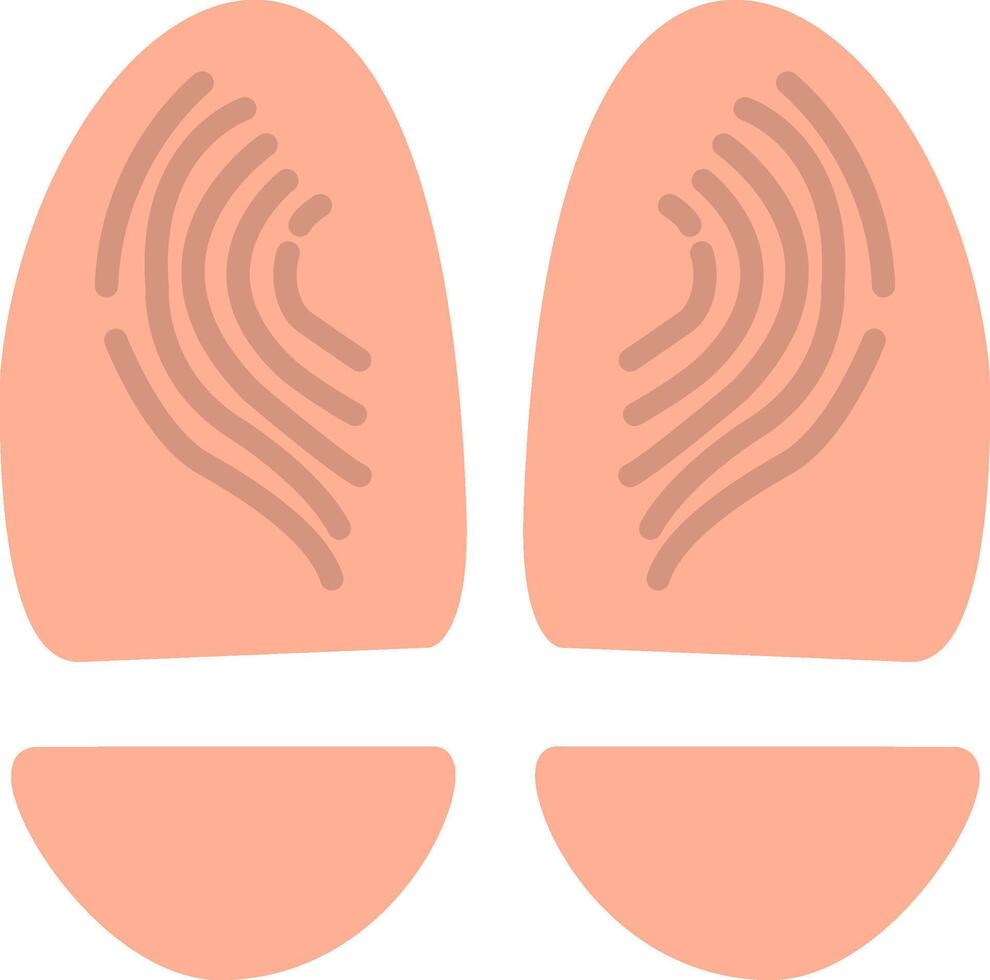 Footprint Flat Icon vector