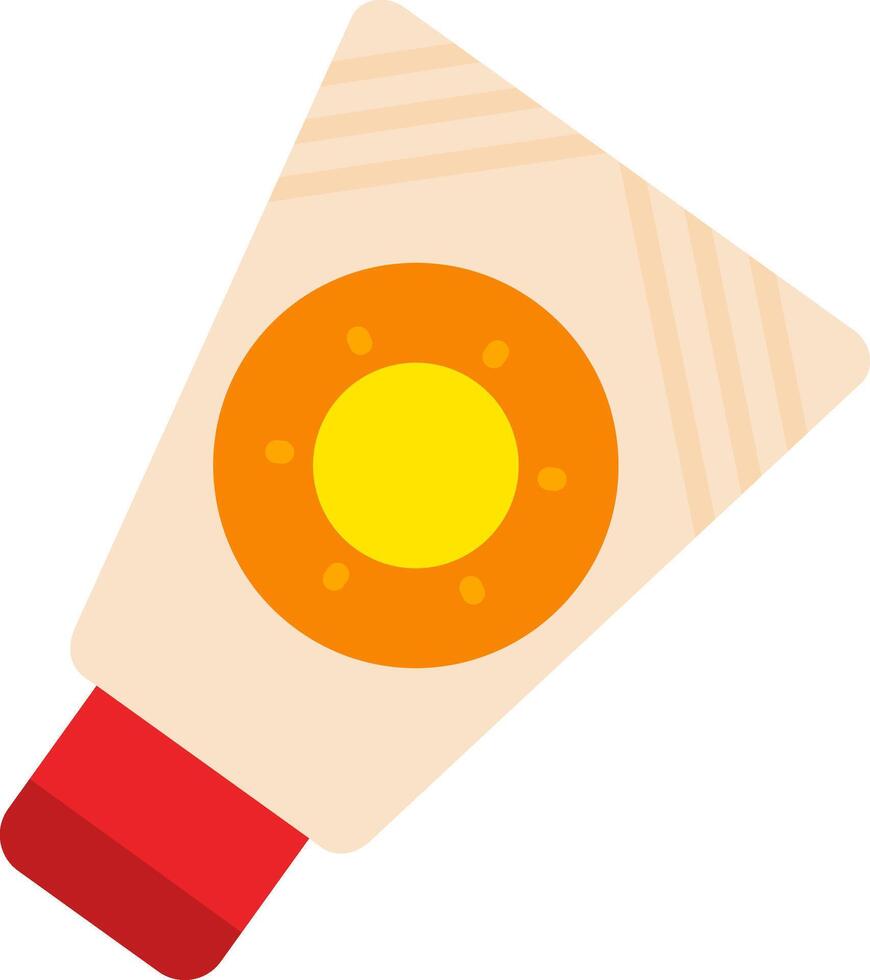 Sunscreen Flat Icon vector