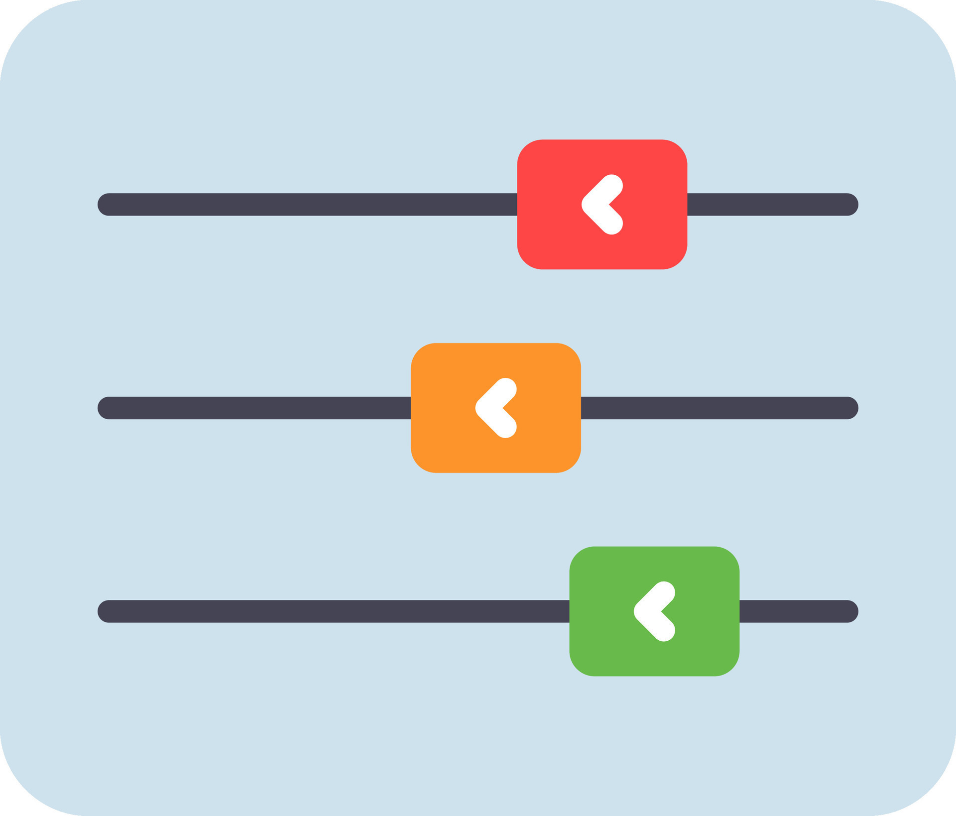 Sliders Flat Icon 43304442 Vector Art at Vecteezy