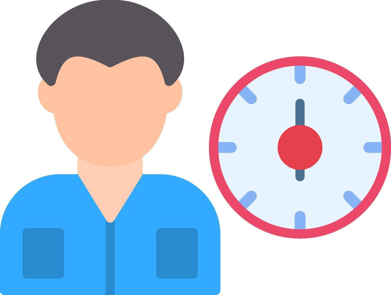 Working Hours Flat Icon vector