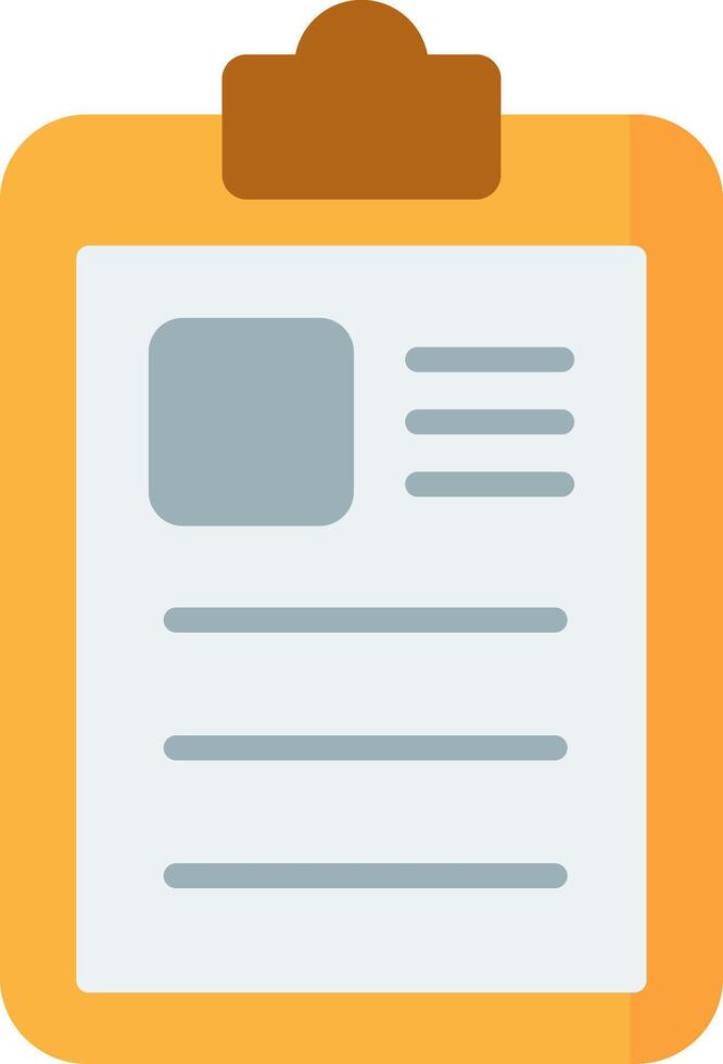 Clipboard Flat Icon vector