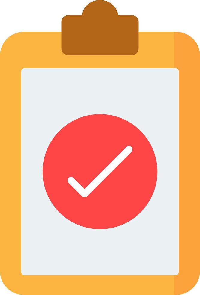 Checked Flat Icon vector