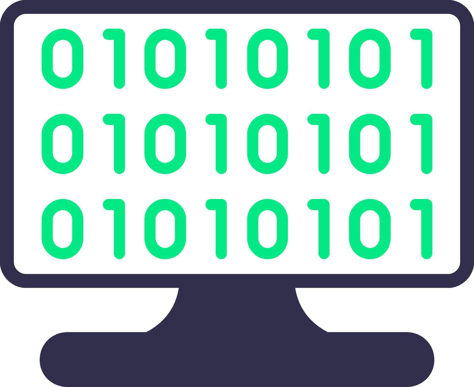 Binary Code Flat Icon 43304567 Vector Art at Vecteezy