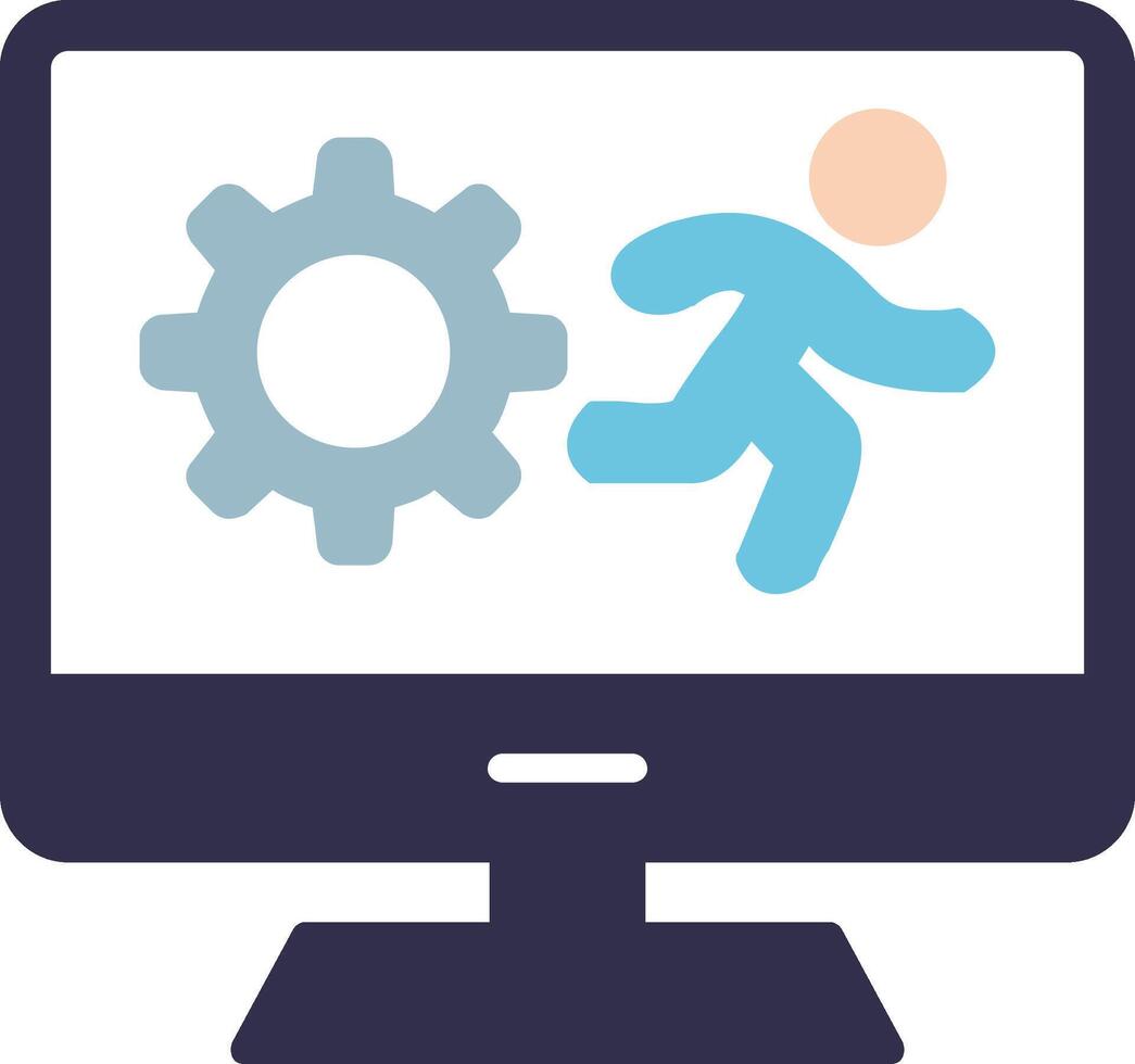 Sprint Flat Icon vector