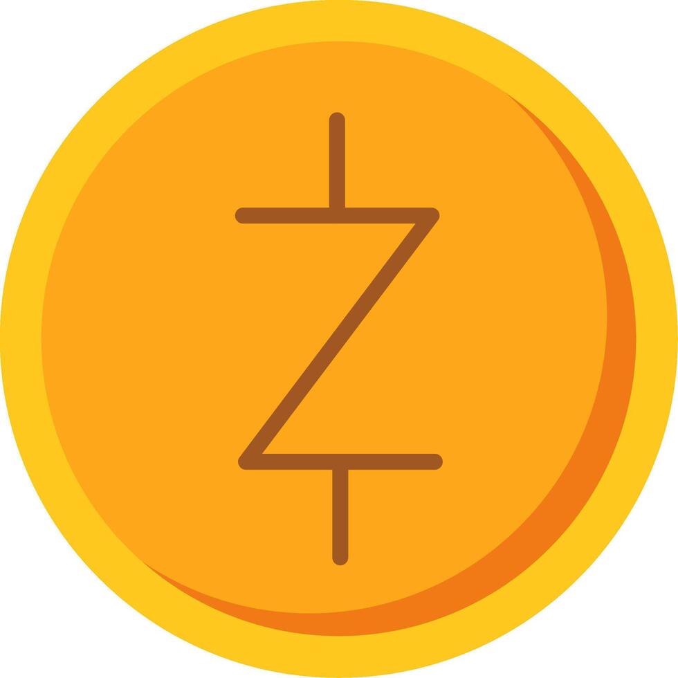 Zcash Flat Icon vector