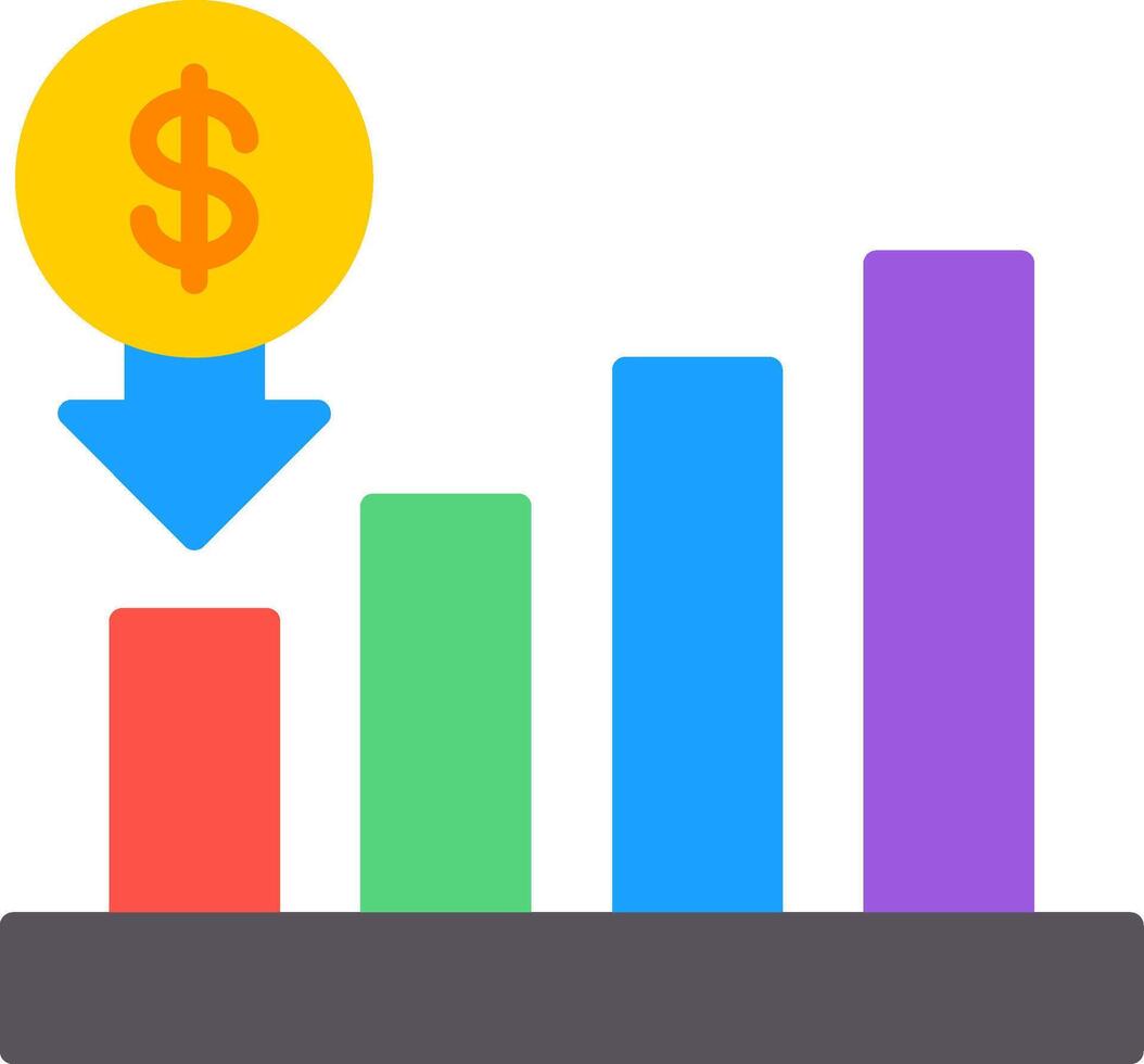 Interest Rate Flat Icon vector