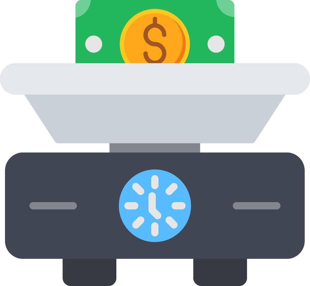 Weighing Scale Flat Icon vector