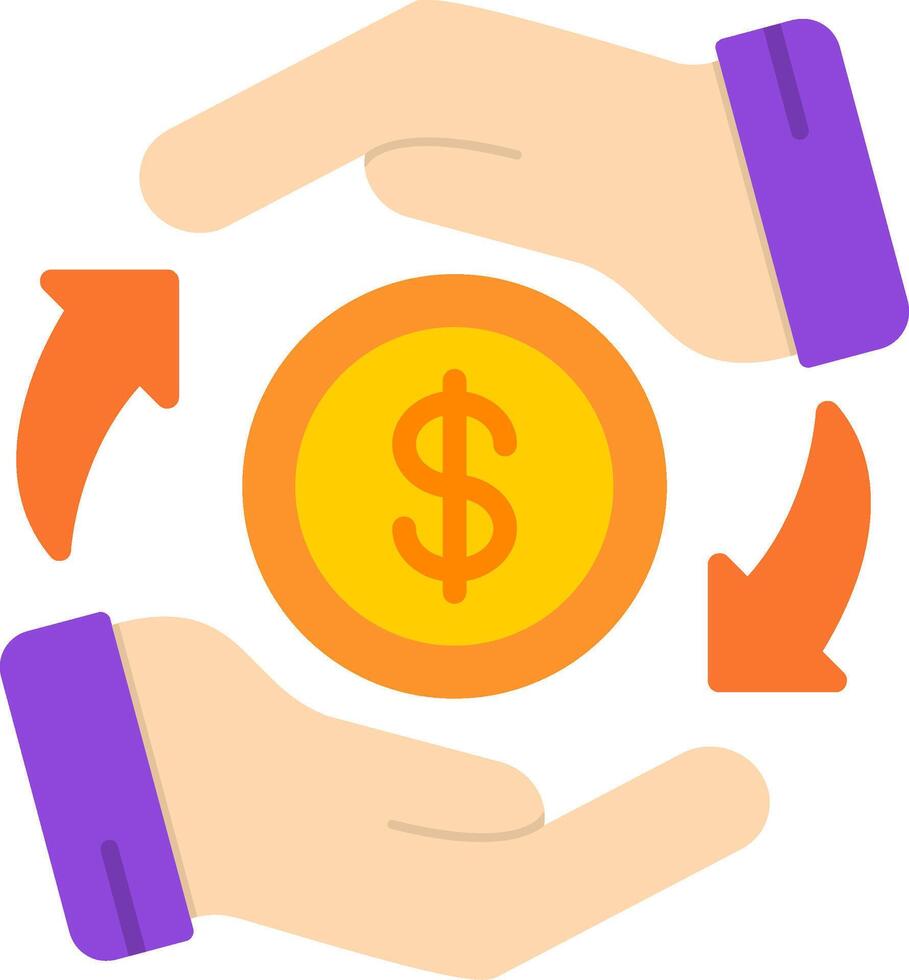 Loan Flat Icon vector