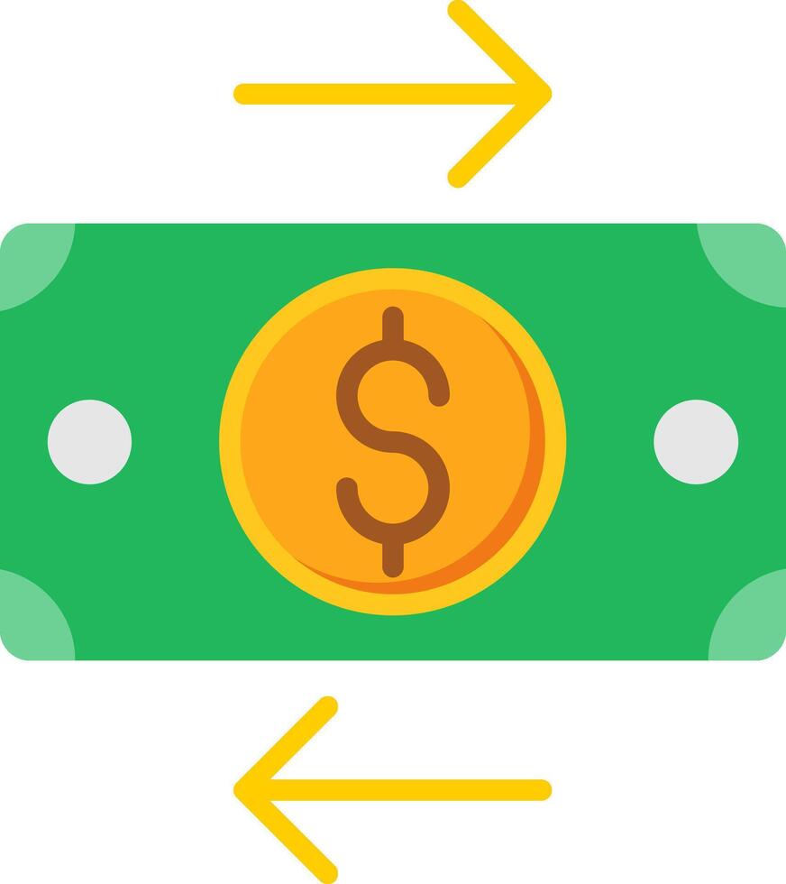 Bank Transfer Flat Icon vector