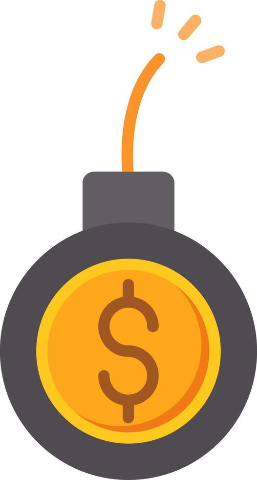Debt Flat Icon vector