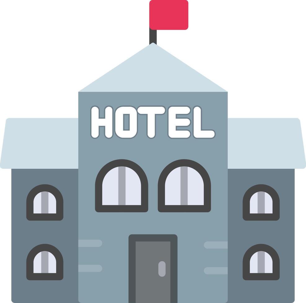 Hotel Flat Icon vector