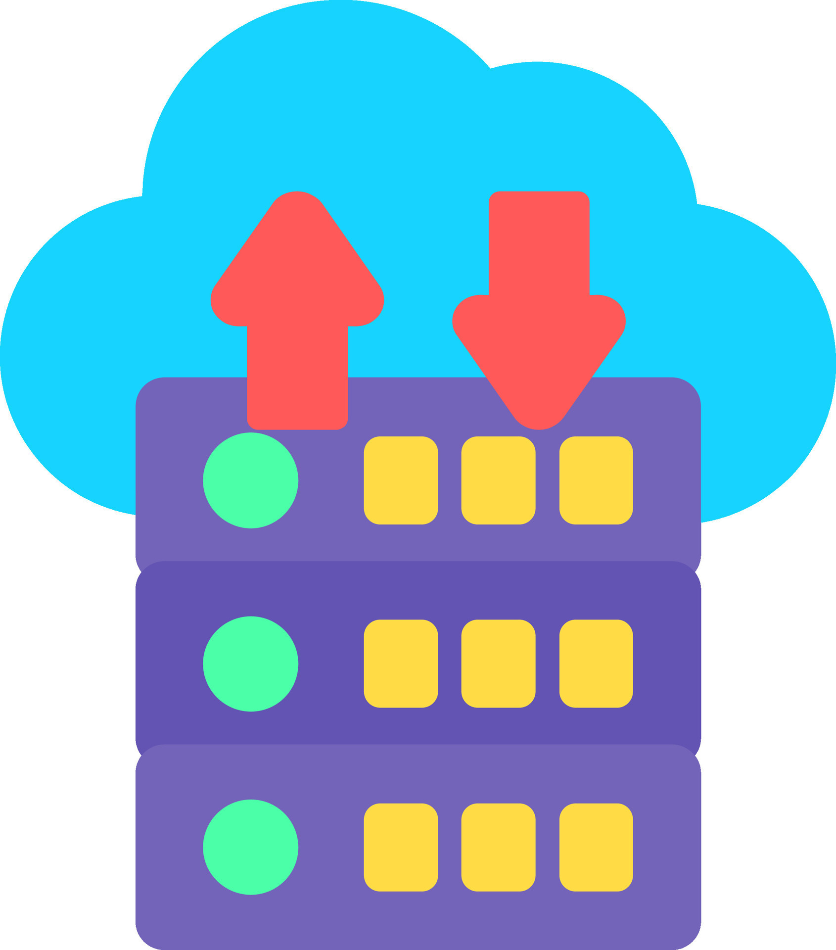 Data Flow Flat Icon 43304782 Vector Art at Vecteezy
