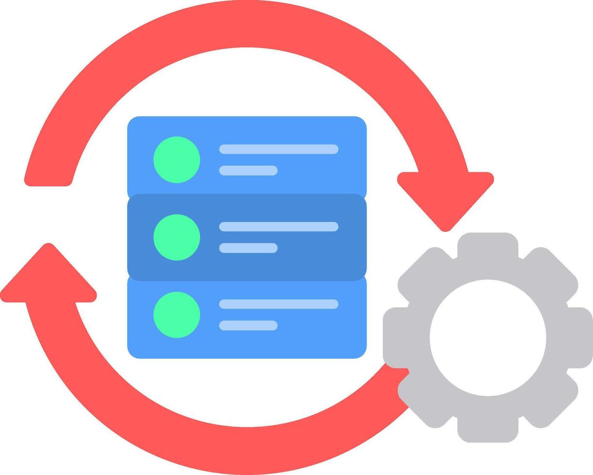 Data Processing Flat Icon 43304800 Vector Art at Vecteezy