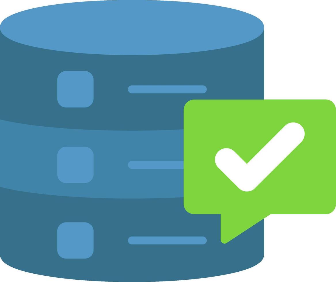 Data Quality Flat Icon vector