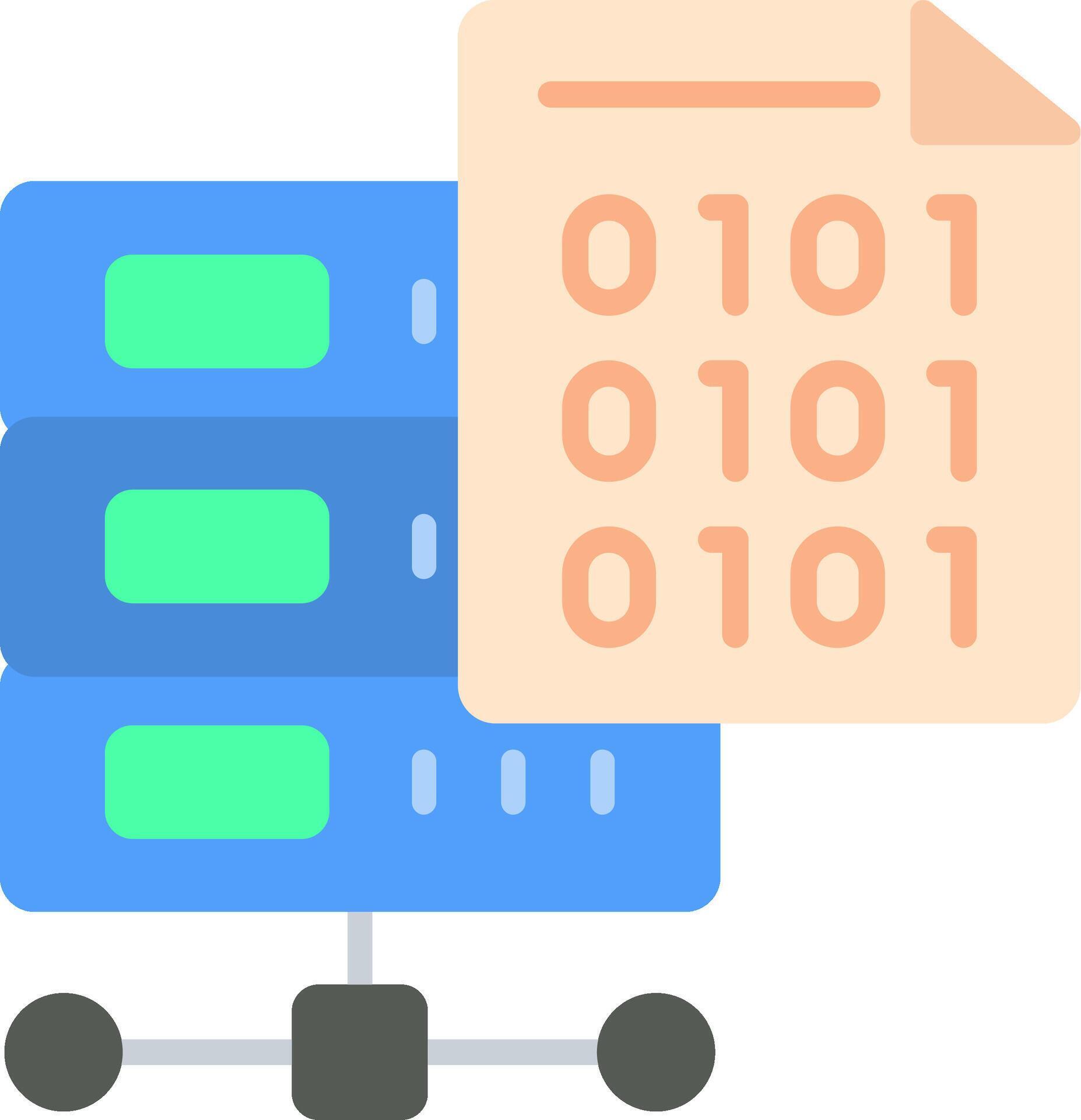 Binary Code Flat Icon 43304805 Vector Art at Vecteezy