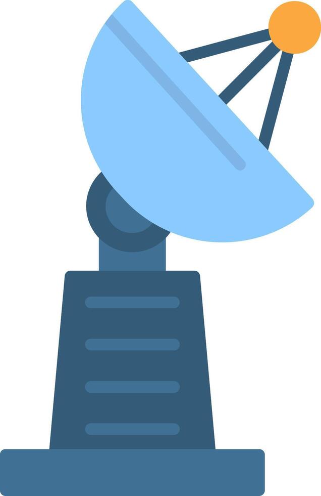 Satellite Dish Flat Icon vector
