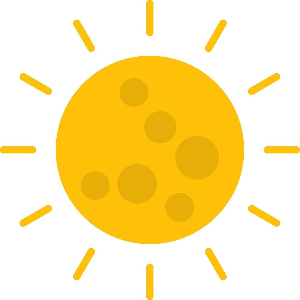 Sun Flat Icon vector