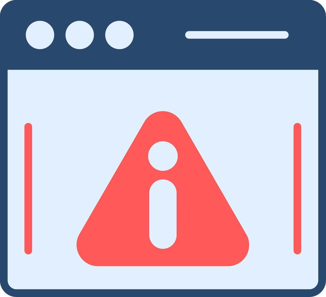 Warning Flat Icon vector