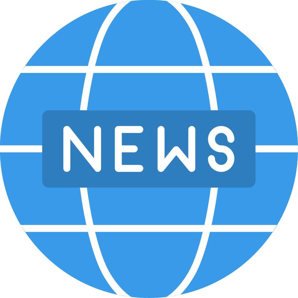 World News Flat Icon vector