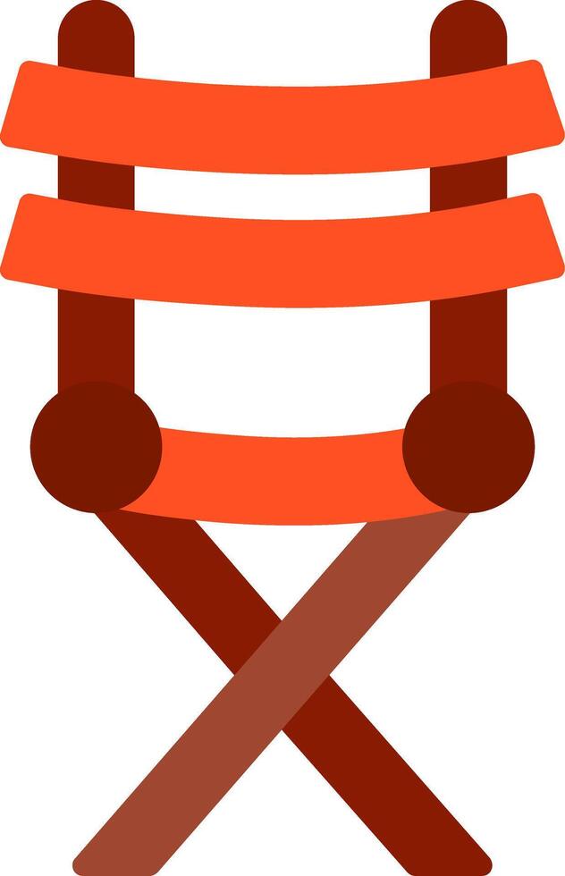 Director Chair Flat Icon vector