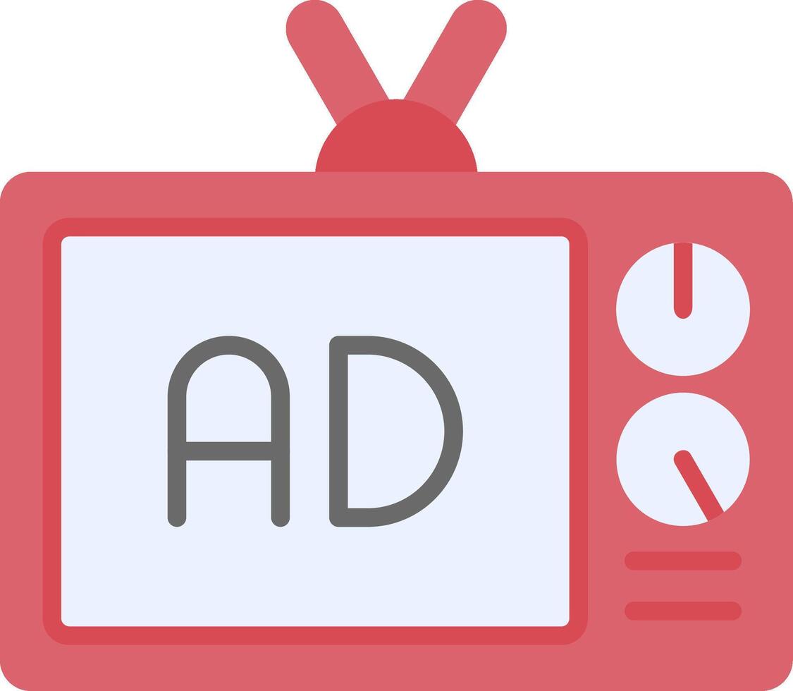 Advertise Flat Icon vector
