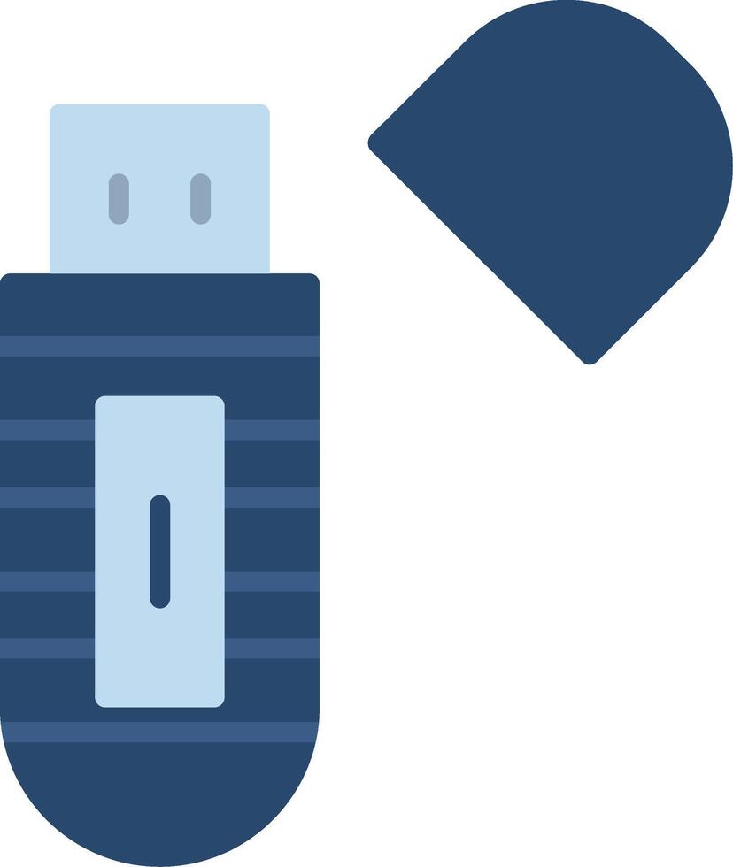 Usb Stick Flat Icon vector