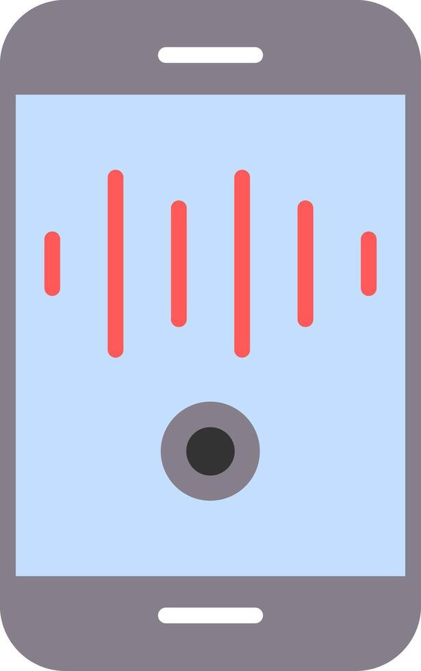 Voice Recording Flat Icon vector