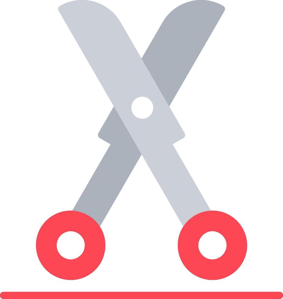 Shears Flat Icon vector