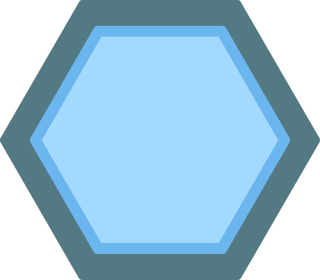Hexagon Flat Icon vector
