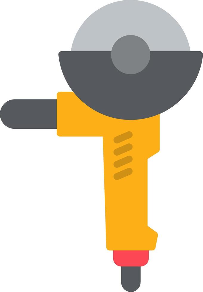 Angle Grinder Flat Icon vector