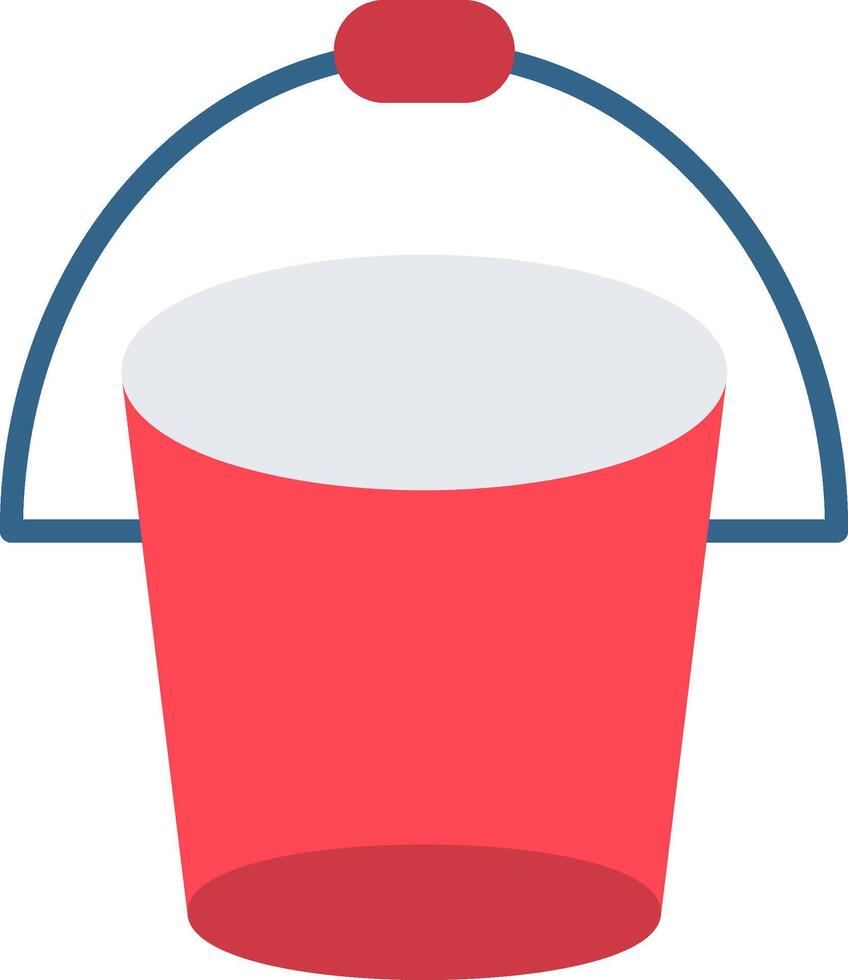 Bucket Flat Icon vector