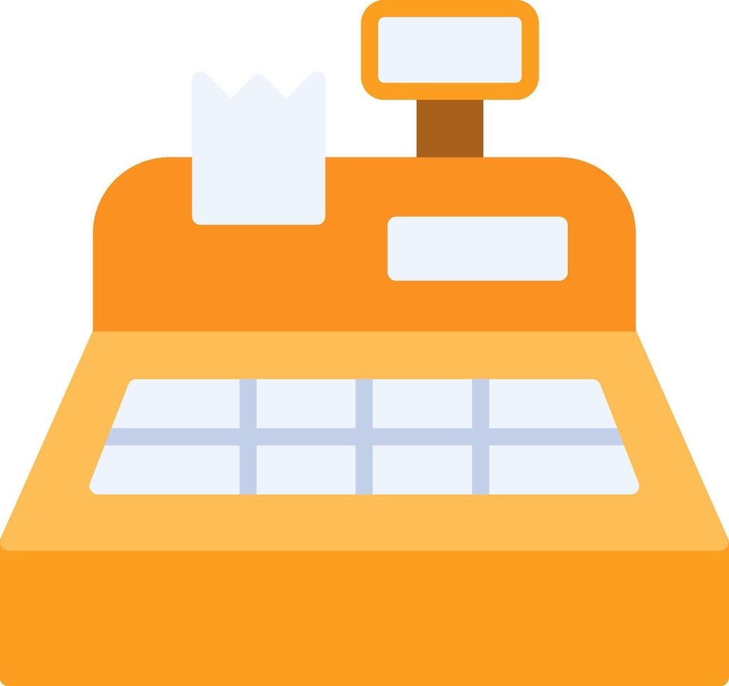 Cash Register Flat Icon vector