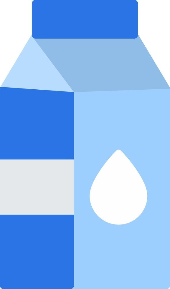 Milk Carton Flat Icon vector