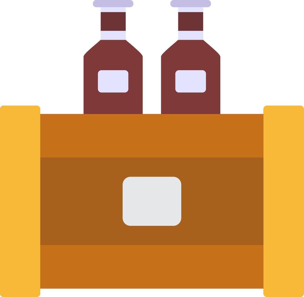 Beer Box Flat Icon vector