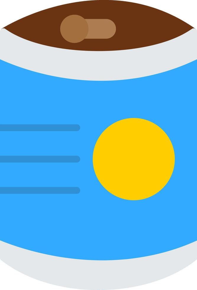 Tinned Food Flat Icon vector