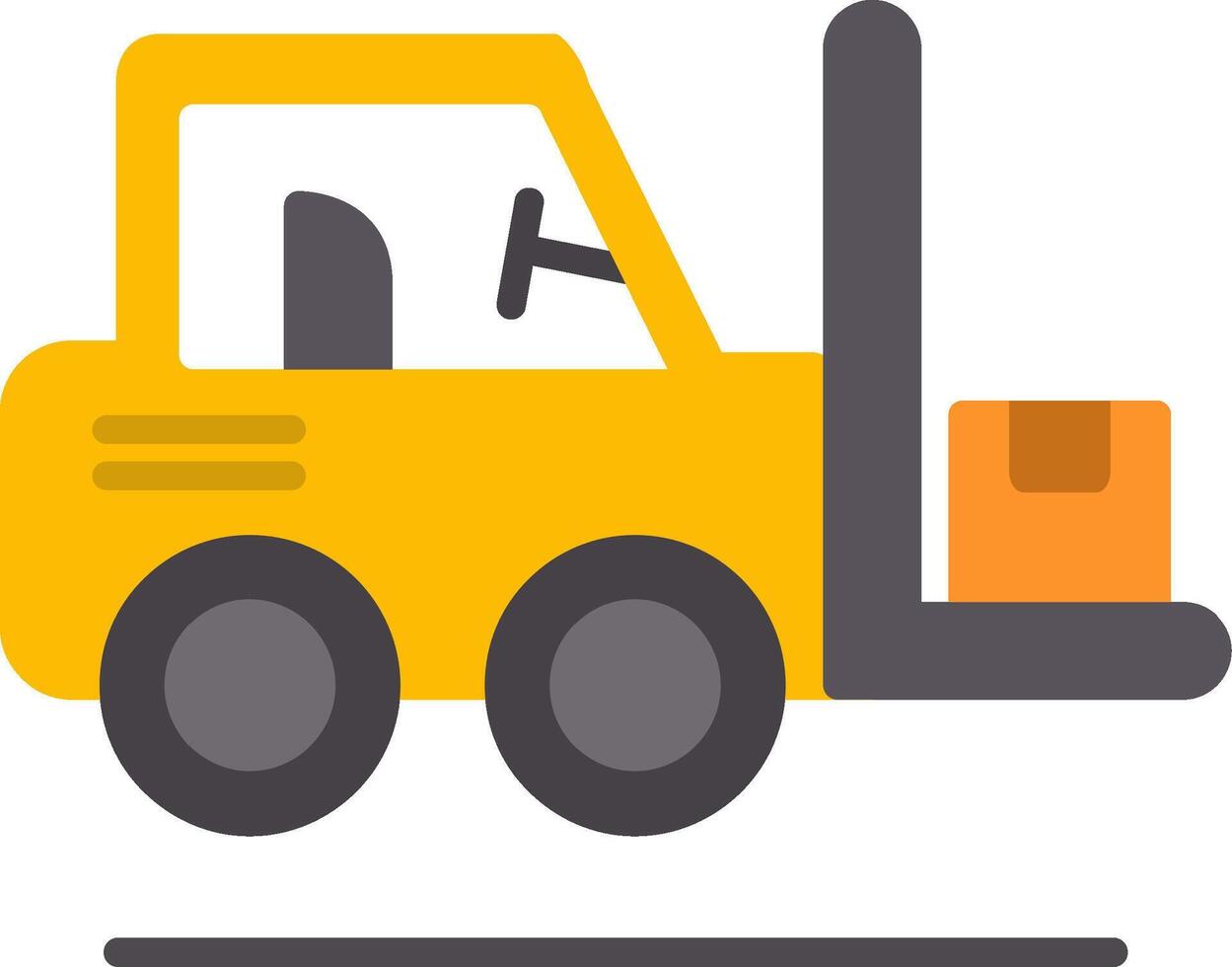 Forklift Flat Icon vector