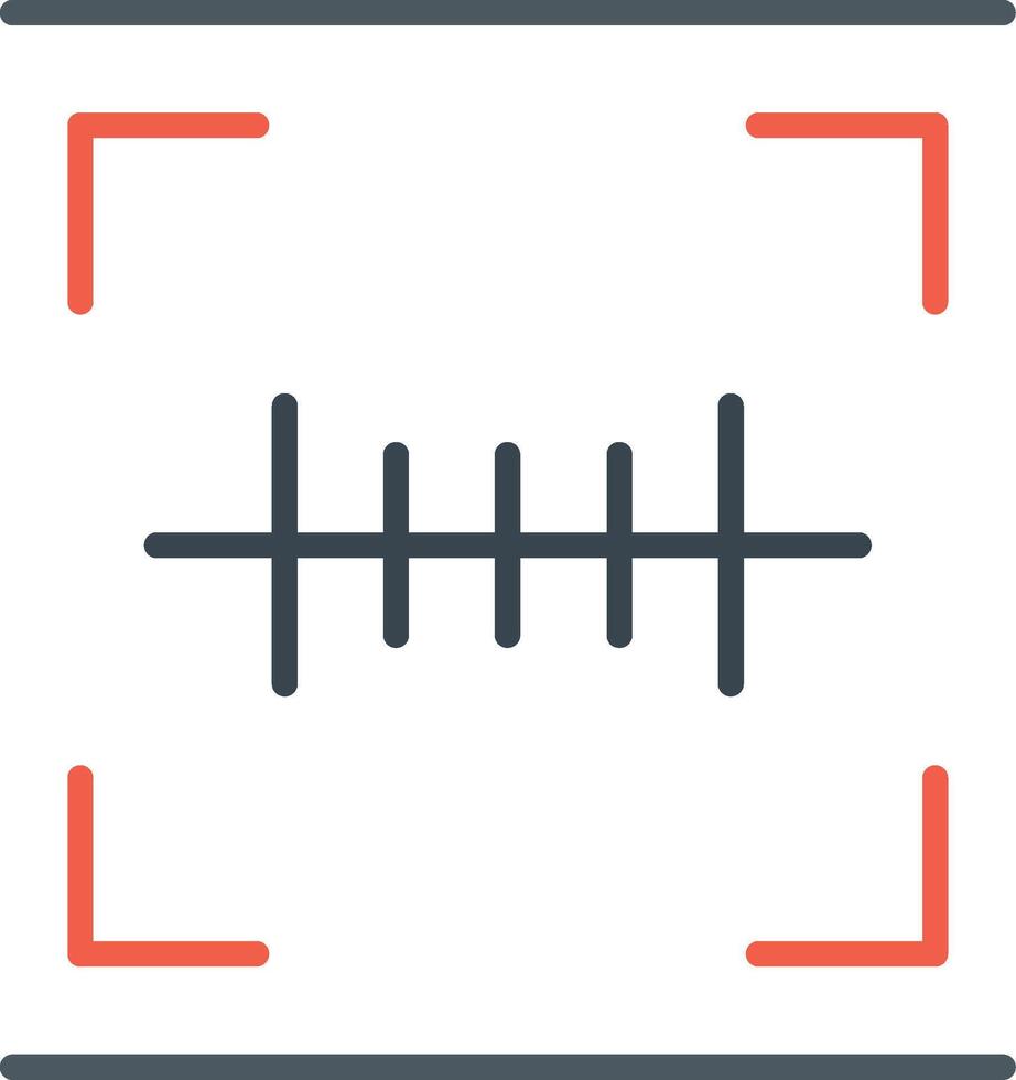 Barcode Scan Flat Icon vector