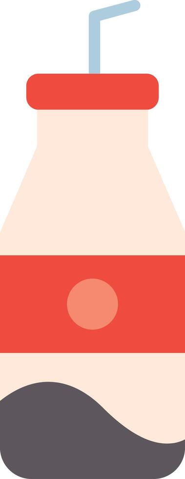 Soda Bottle Flat Icon vector