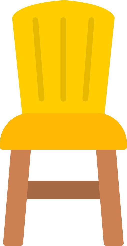 Dining Chair Flat Icon vector