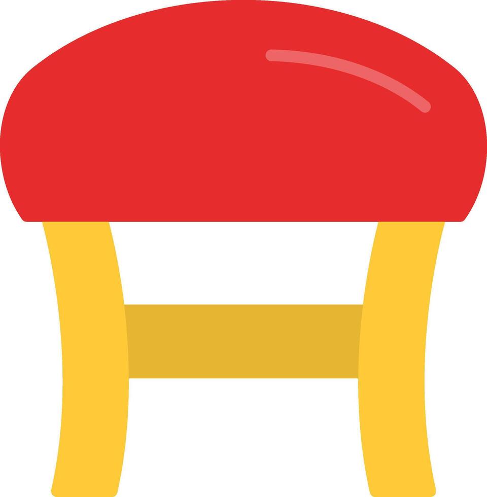 Stool Flat Icon vector