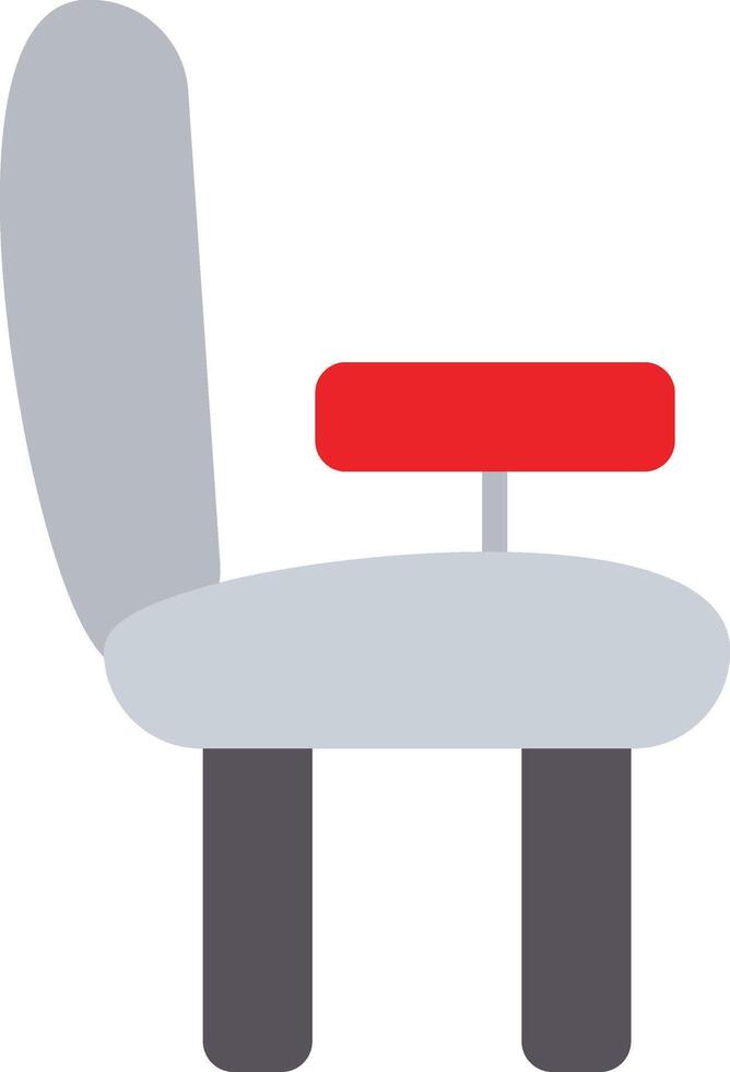 Desk Chair Flat Icon vector