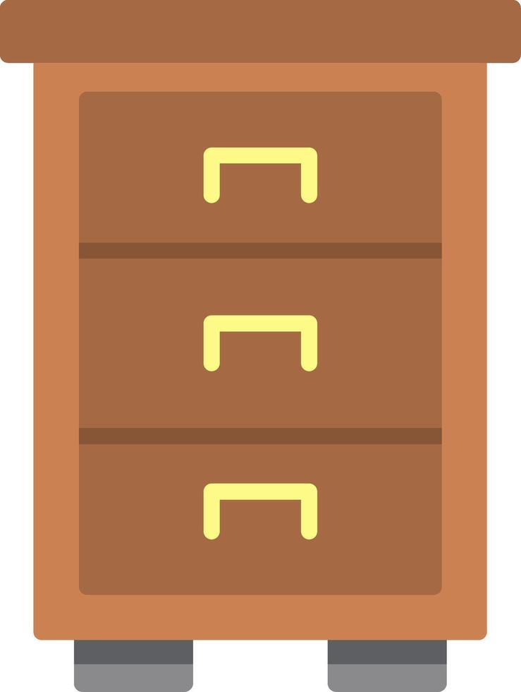 Drawers Flat Icon vector