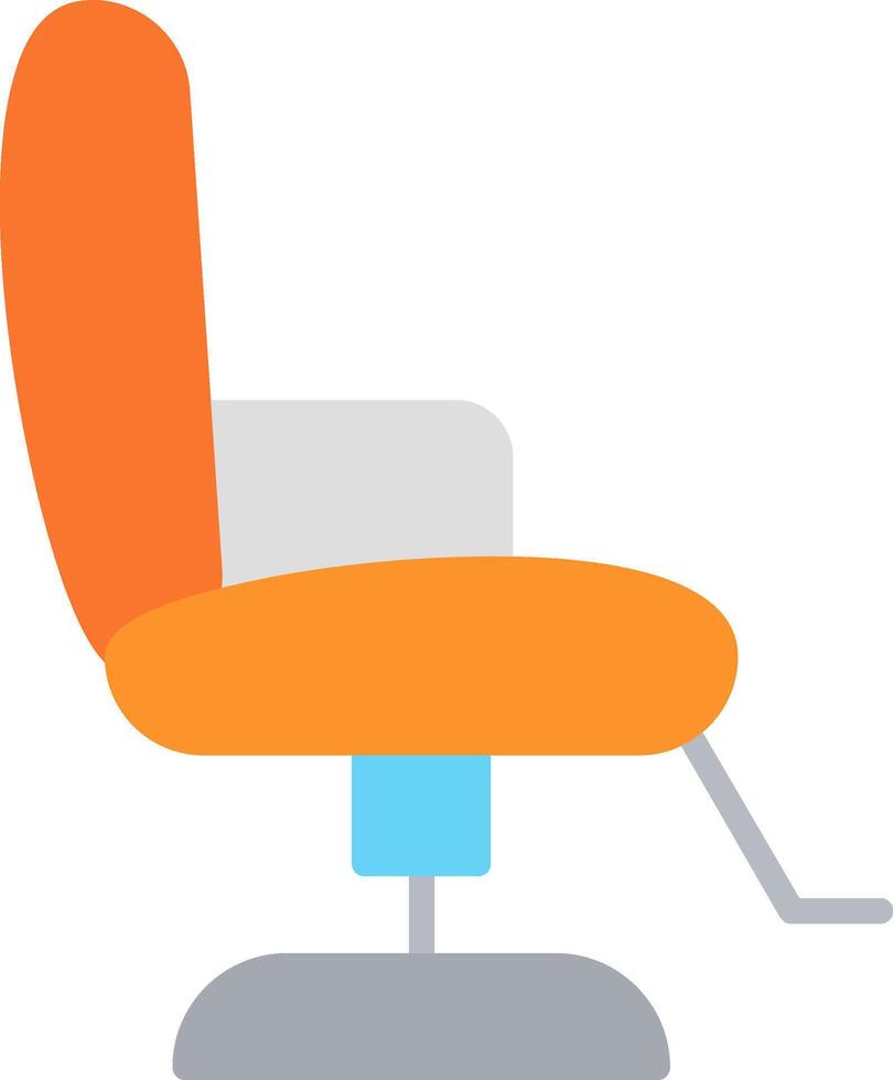 Barber Chair Flat Icon vector