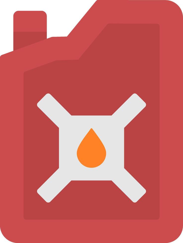 Petrol Can Flat Icon vector
