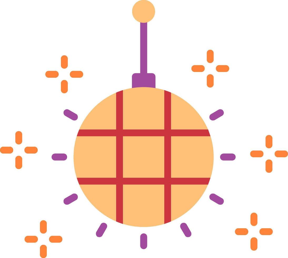 Disco Ball Flat Icon vector