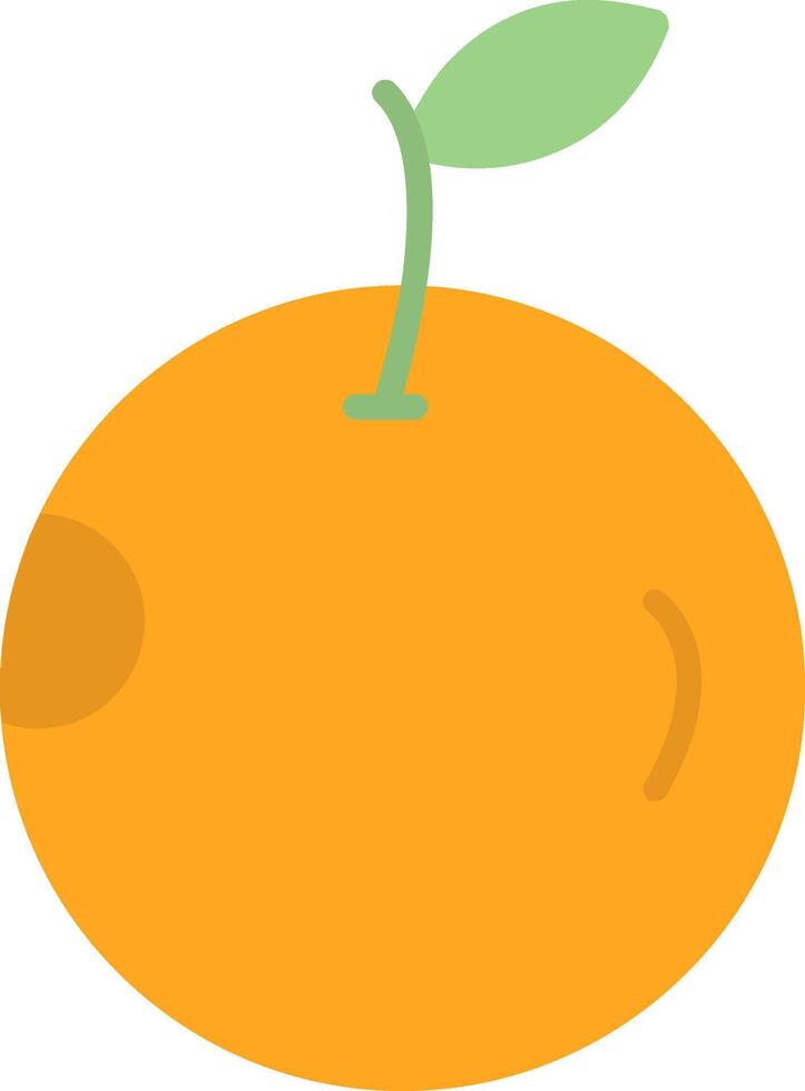 icono plano naranja vector